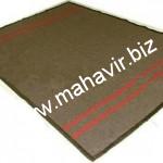 Red Striped Grey Army Blankets